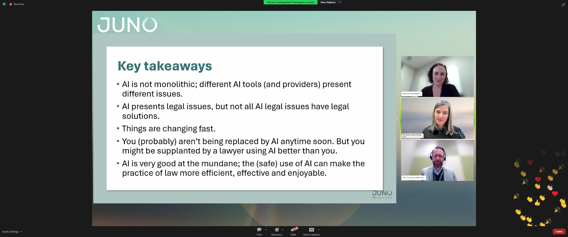 AI for in house lawyers resources