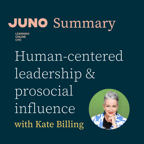 Human-centred leadership with Kate Billing