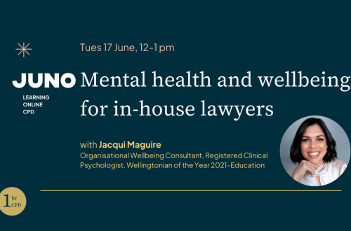 Juno Learning Mental health and wellbeing for in house lawyers