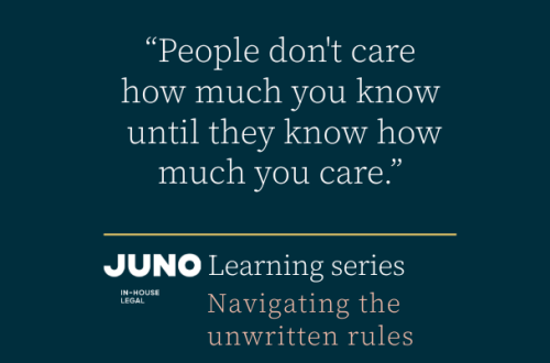 Navigating the unwritten rules: Lessons for in-house lawyers
