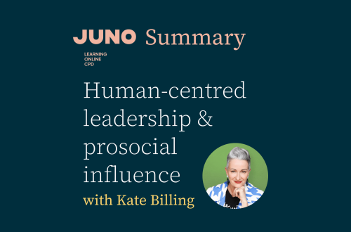 Juno Learning Human-centred influence with Kate Billing
